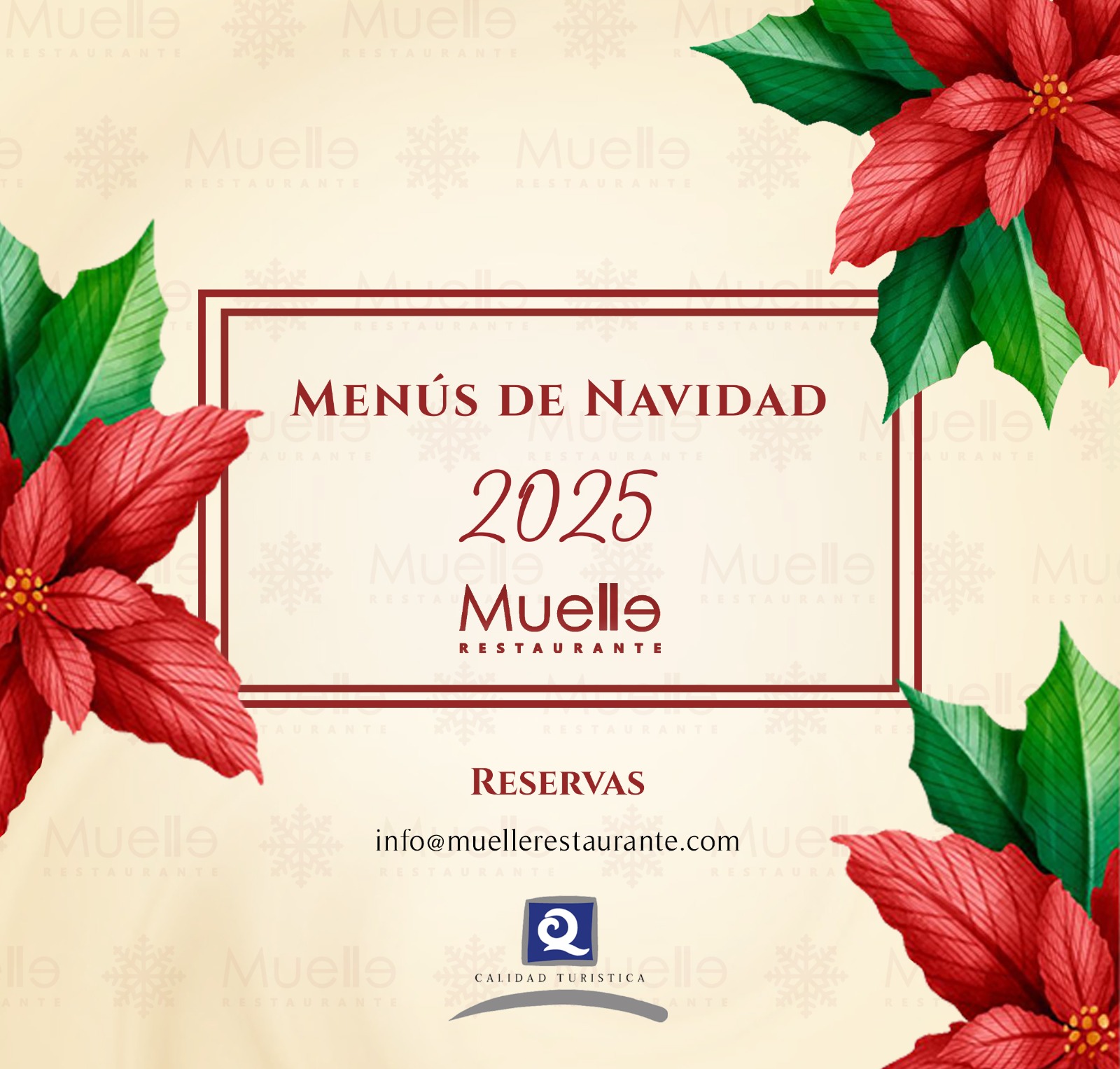 Menus Navidad Restaurante Muelle 2025