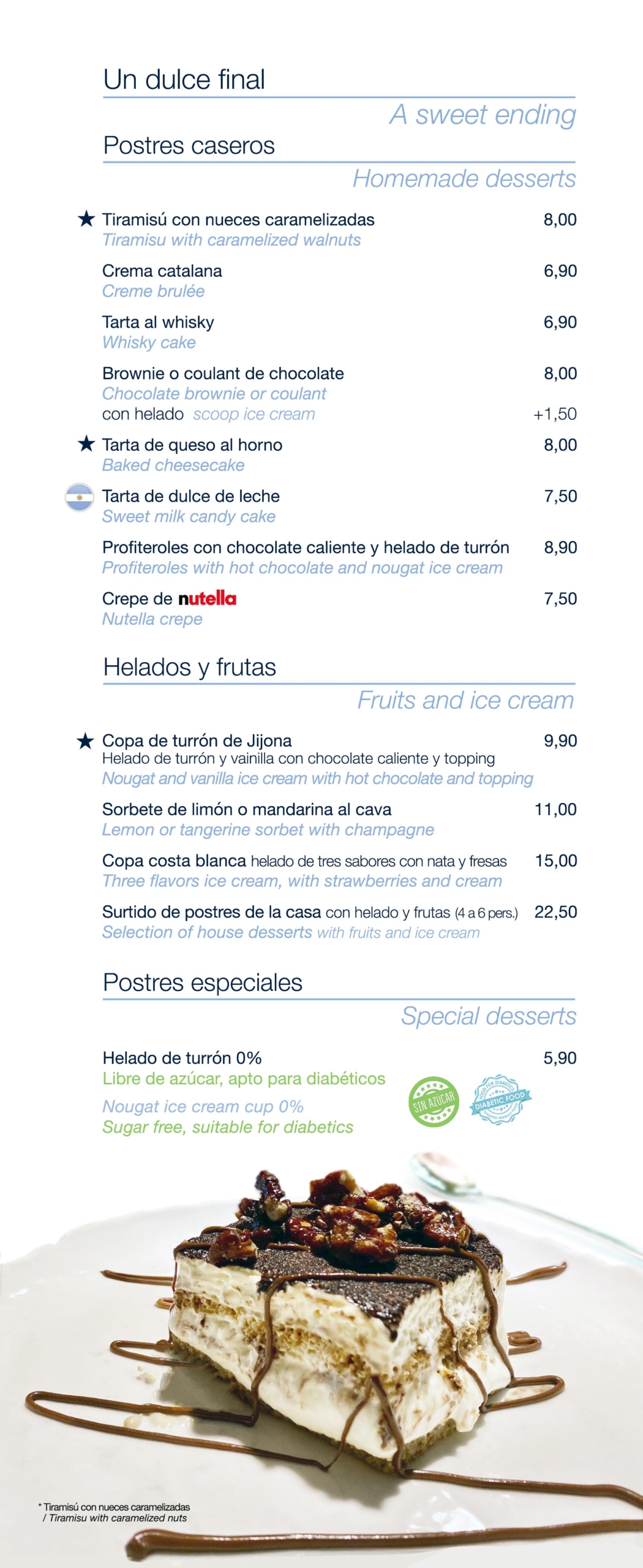 Menu Restaurante Muelle